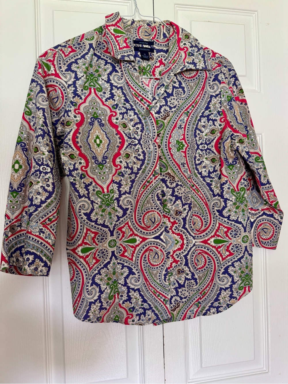 Westbound Wrinkle Free Paisley Button-Down Shirt